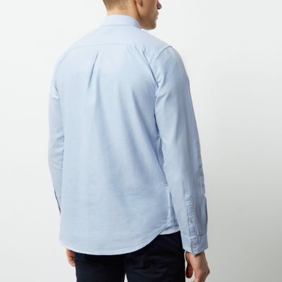 Light blue button down collar Oxford shirt